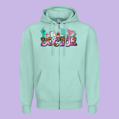 Doctor Zipper Hoodie Designed By Adodesignshop