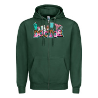 Sports Green doctor Zipper Hoodie - AdoDesignShop