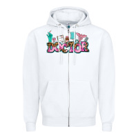 White doctor Zipper Hoodie - AdoDesignShop