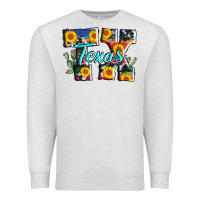 Oatmeal Heather texas tx serape sunflower cowhide Premium Sweatshirt - AdoDesignShop