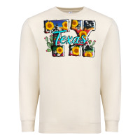 Sandshell texas tx serape sunflower cowhide Premium Sweatshirt - AdoDesignShop