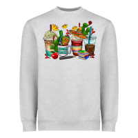 Heather Grey spanish teacher coffee cups Heavyweight Sweatshirt - AdoDesignShop