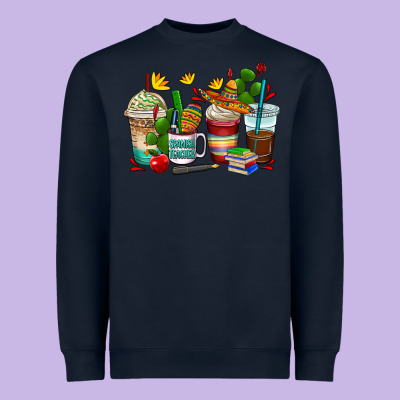 Spanish Teacher Coffee Cups Heavyweight Sweatshirt Designed By Adodesignshop