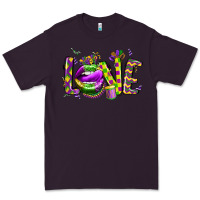Plum mardi gras love lips Premium Tee - CowGirlArtShop
