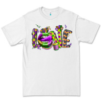 White mardi gras love lips Premium Tee - CowGirlArtShop