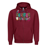 Burgundy science teacher Zipper Hoodie - AdoDesignShop