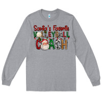 Santa's Favorite Volleyball Coach For Christmas Long Sleeve Tee | Teevron