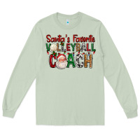 Matcha Santa's Favorite Volleyball Coach For Christmas Long Sleeve Tee - FaDigitalArtStudio