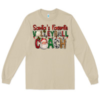 Mushroom Santa's Favorite Volleyball Coach For Christmas Long Sleeve Tee - FaDigitalArtStudio
