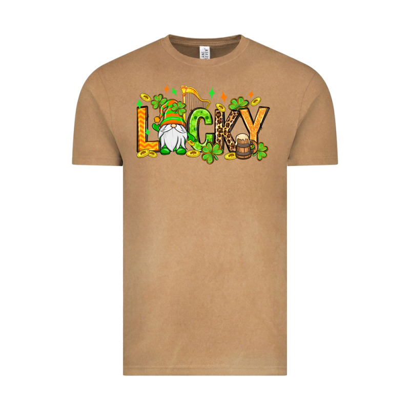 St. Patrick's Lucky Gnome Vintage Tee by OliviaCreatesArt | Teevron