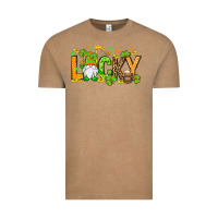 Vintage Coffee St. Patrick's Lucky gnome Vintage Tee - OliviaCreatesArt
