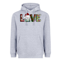 Heather Grey love christmas gnome Heavyweight Hoodie - AdoDesignShop