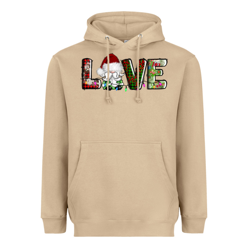Love Christmas Gnome Heavyweight Hoodie by AdoDesignShop | Teevron
