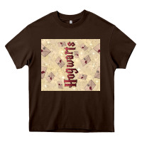 Chocolate Brown hogwarts with letters Heavy Core Tee - TumblerDesignByShophia