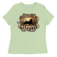 Matcha Keep it wild western bull Ladies Tee - HowdyJamesFarm