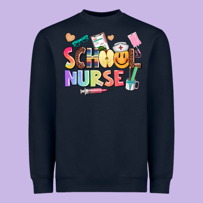 School Nurse Heavyweight Sweatshirt Designed By Adodesignshop