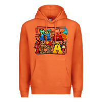 Carrot leopard frame firefighter mama Mother's Day Premium Hoodie - LillyAllenDesigns