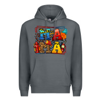 Rock leopard frame firefighter mama Mother's Day Premium Hoodie - LillyAllenDesigns