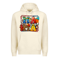Sandshell leopard frame firefighter mama Mother's Day Premium Hoodie - LillyAllenDesigns