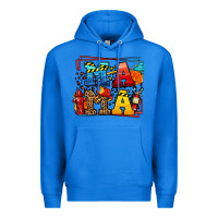 True Royal leopard frame firefighter mama Mother's Day Premium Hoodie - LillyAllenDesigns