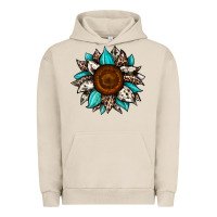 Pigment French Oak sunflower cowhide Urban Hoodie - JahusDesignShop