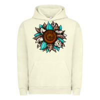Pigment Pistachio sunflower cowhide Urban Hoodie - JahusDesignShop