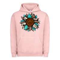 Pigment Salmon sunflower cowhide Urban Hoodie - JahusDesignShop