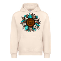 Sandshell sunflower cowhide Urban Hoodie - JahusDesignShop