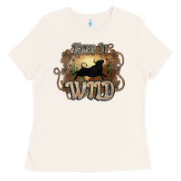 Bone Keep it wild western bull Ladies Tee - HowdyJamesFarm