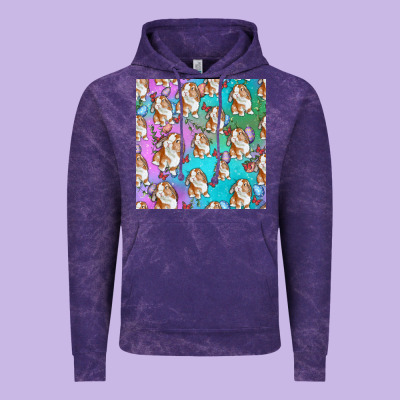 Easter Bunny With Truck Seamless Pattern Vintage Hoodie Designed By Bundleandbundleshop