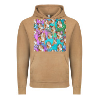 Vintage Camel Easter Bunny With Truck Seamless Pattern Vintage Hoodie - BundleAndBundleShop