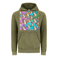 Vintage Olive Easter Bunny With Truck Seamless Pattern Vintage Hoodie - BundleAndBundleShop