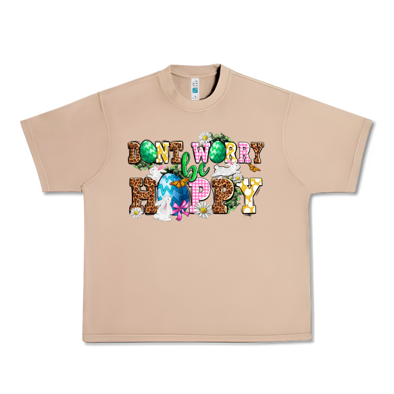 Easter Day Don't Worry Be Hoppy Urban Heavy Tee by OliviaCreatesArt | Teevron