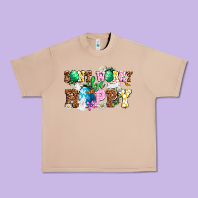 Easter Day Don't Worry Be Hoppy Urban Heavy Tee Designed By Oliviacreatesart