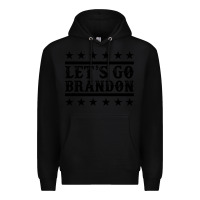 Black let's go brandon black Premium Hoodie - Jasminsmagicworld