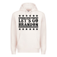 Pale Pink let's go brandon black Premium Hoodie - Jasminsmagicworld