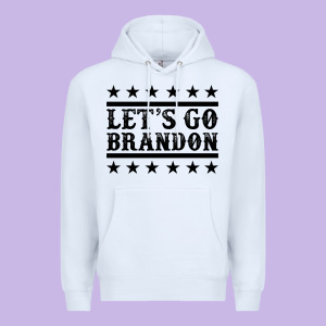 Let's Go Brandon Black Premium Hoodie Designed By Jasminsmagicworld