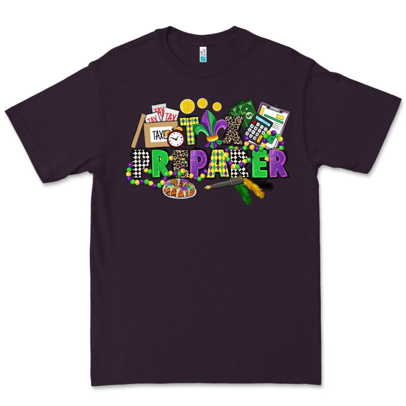 Tax Preparer Mardi Gras Premium Tee by CowGirlArtShop | Teevron