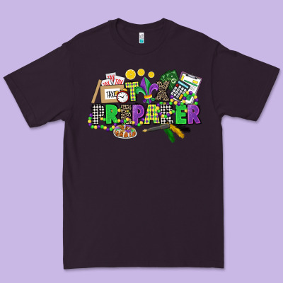 Tax Preparer Mardi Gras Premium Tee Designed By Cowgirlartshop