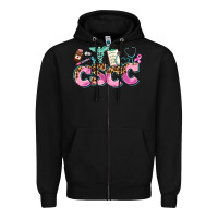 Black cscc Zipper Hoodie - AdoDesignShop