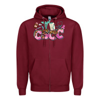 Burgundy cscc Zipper Hoodie - AdoDesignShop