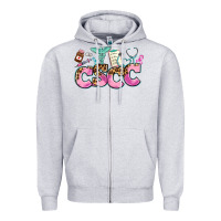 Heather Grey cscc Zipper Hoodie - AdoDesignShop