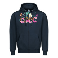 Navy cscc Zipper Hoodie - AdoDesignShop