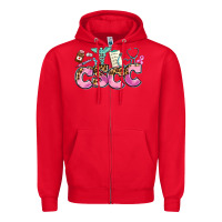 Red cscc Zipper Hoodie - AdoDesignShop