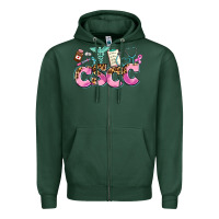 Sports Green cscc Zipper Hoodie - AdoDesignShop