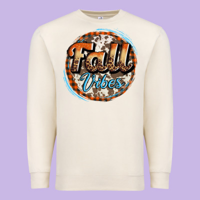 Fall Vibes Premium Sweatshirt Designed By Adodesignshop