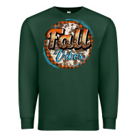 Sports Green fall vibes Premium Sweatshirt - AdoDesignShop