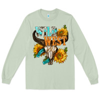 Matcha Western Wild West Rodeo Long Sleeve Tee - BundleAndBundleShop