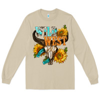 Mushroom Western Wild West Rodeo Long Sleeve Tee - BundleAndBundleShop