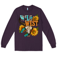 Plum Western Wild West Rodeo Long Sleeve Tee - BundleAndBundleShop